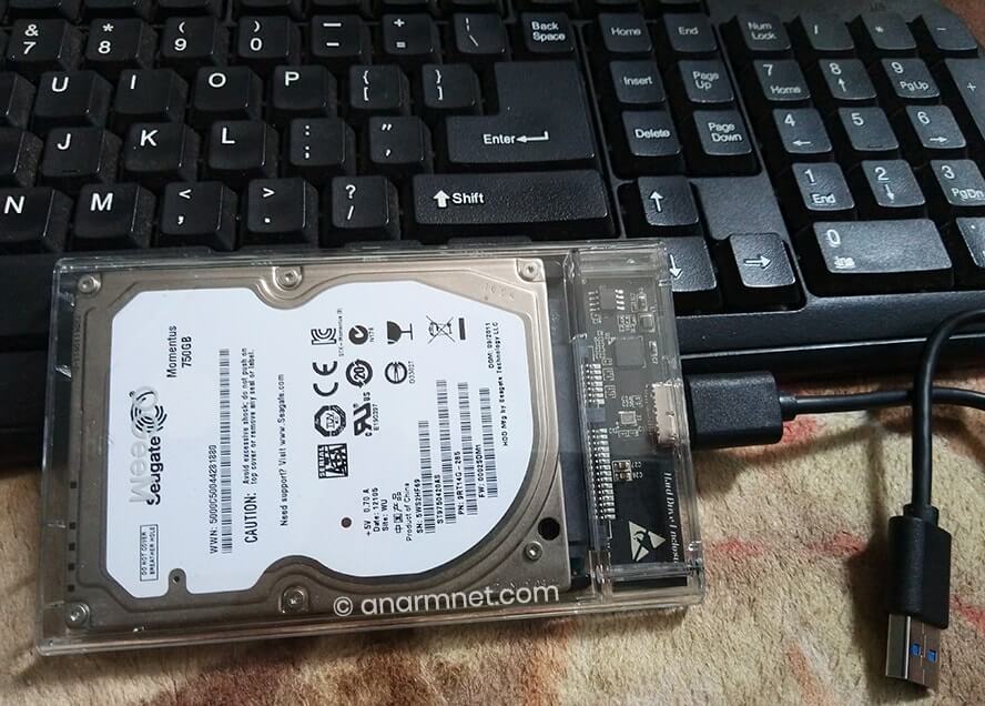 Hard Disk Laptop jadi External Hard Disk