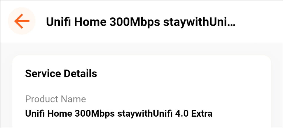 Unifi Home 300Mbps staywithUnifi 4.0 Extra